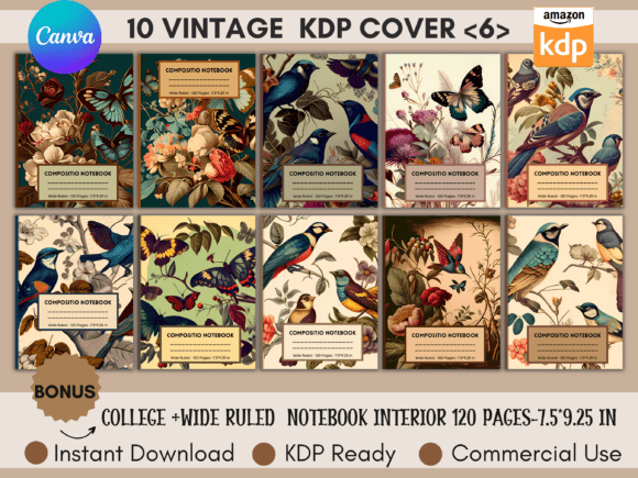 10 Editable KDP Covers Canva Templates for Instant Publishing