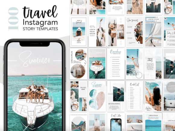 100 Travel Instagram Story Templates for Stunning Social Media