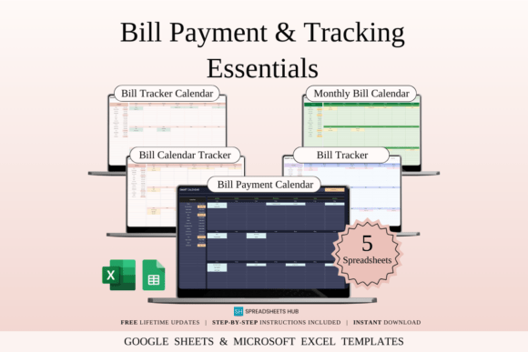 Bill Payment Tracker Bundle: Organize Your Finances with Style