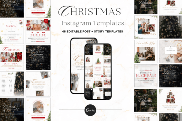 Christmas Instagram Templates for Canva: Your Holiday Social Strategy