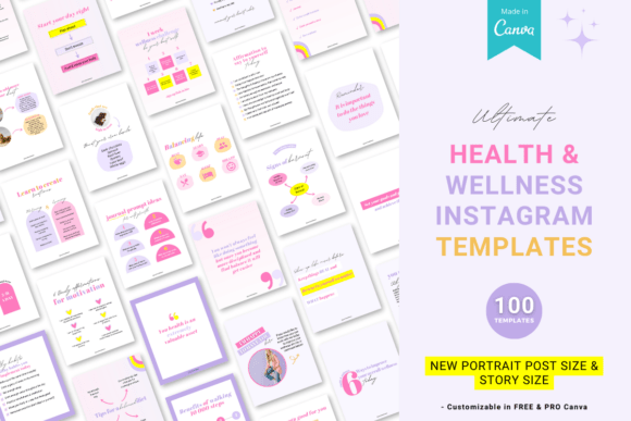 Elevate Your Brand with Health and Wellness Canva Templates