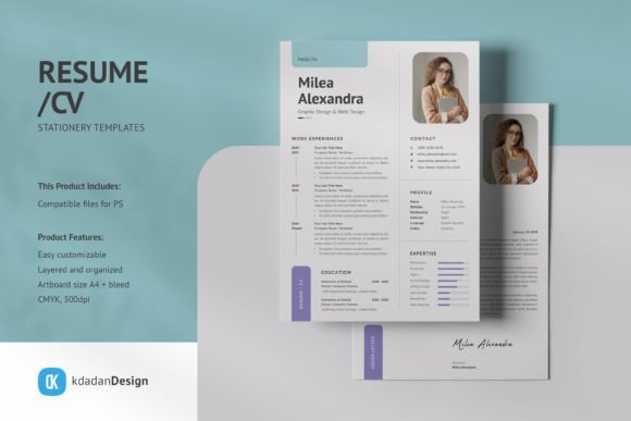 Elevate Your Career Documents with Resume/CV PSD Design Templates Vol 173