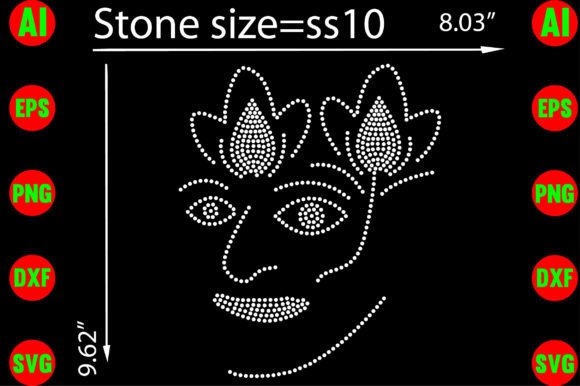 Girl Flower Rhinestone Templates Design: Crafting Digital Elegance