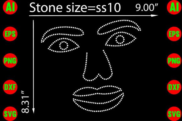 Lady Faces Rhinestone Templates: A Guide to Glamour and Style