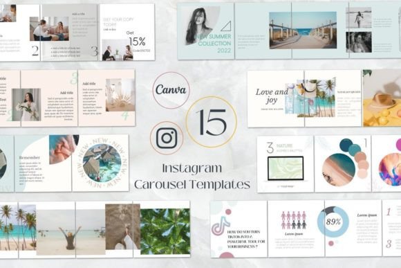 ✨Make Your Instagram Page SHINE with Carousel Templates✨