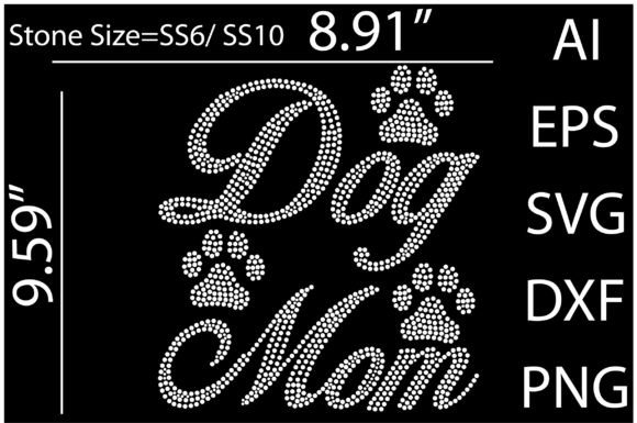 Printable Dog Mom Rhinestone Templates: Crafting Sparkle