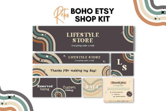Retro Theme Etsy Shop Templates Kit: A Complete Visual Overhaul