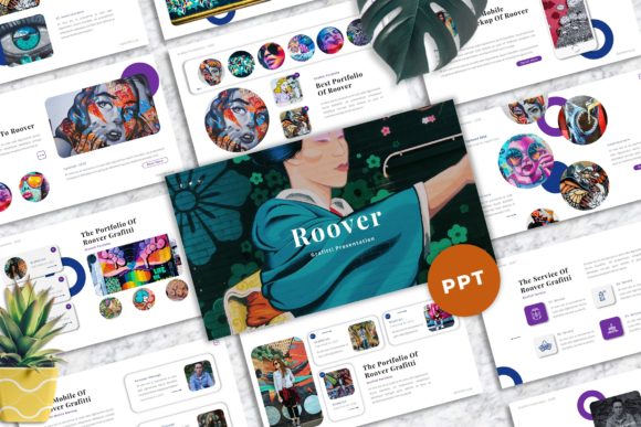 Roover Graffiti Powerpoint Templates: A Bold Visual Statement