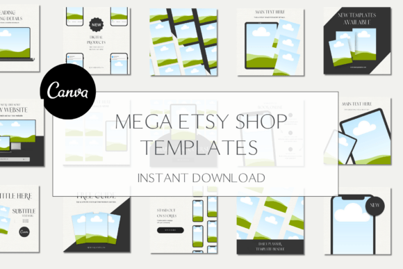 Transform Your Etsy Listings with 200+ Editable Canva Templates