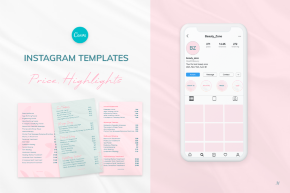 Transform Your Instagram Profile with Elegant Highlights & Price Templates