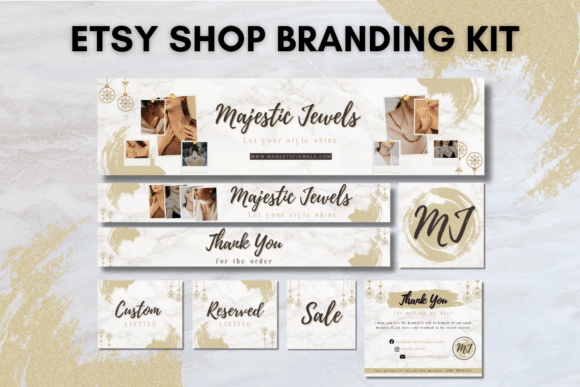 Transform Your Jewelry Shop with Etsy Shop Branding Kit Templates